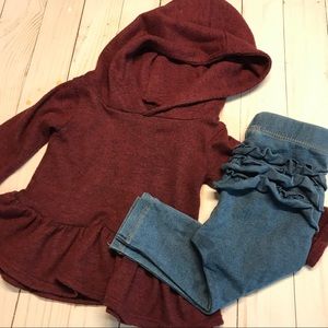 Sweater & jeggings outfit 3-6 m